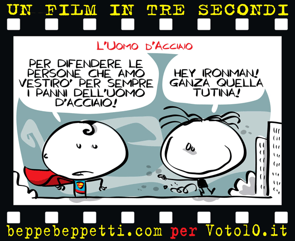 La vignetta de L'Uomo d'Acciaio