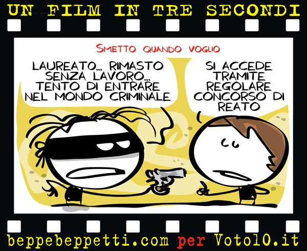 La vignetta di Smetto Quando Voglio