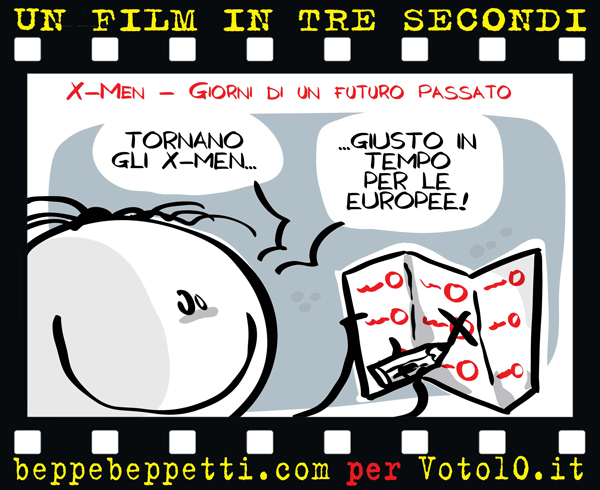 La vignetta di X-Men: Giorni di un futuro passato