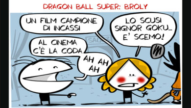 La vignetta di Dragon Ball Super: Broly - Un film in 3 secondi