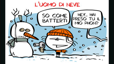 La vignetta di L'uomo di neve - Un film in 3 secondi