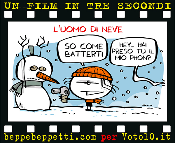 La vignetta di L’uomo di neve