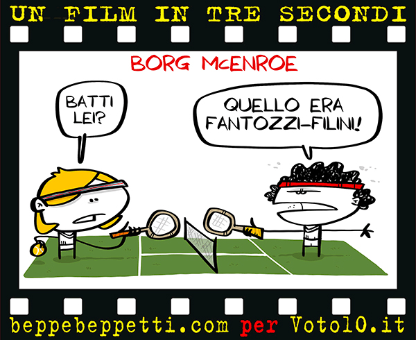 La vignetta di Borg McEnroe