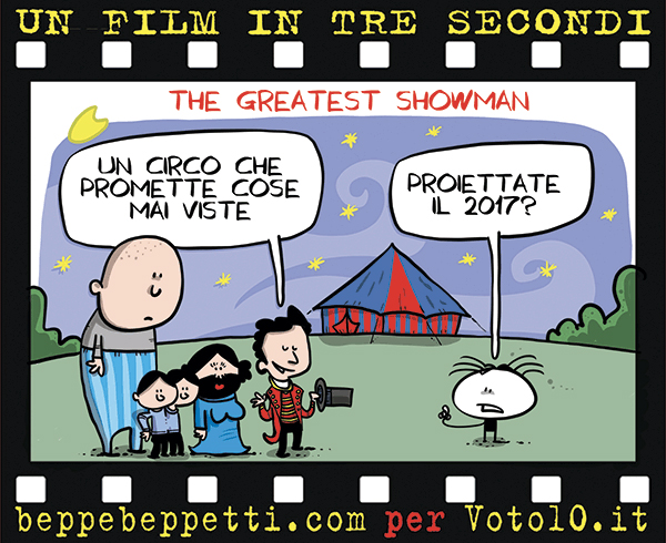 La vignetta di The Greatest Showman