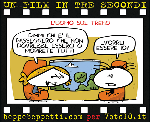 La vignetta di L’uomo sul treno