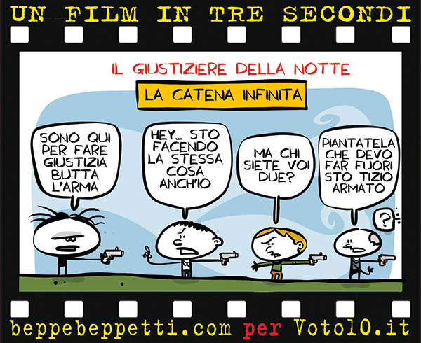 La vignetta di Il giustiziere della notte