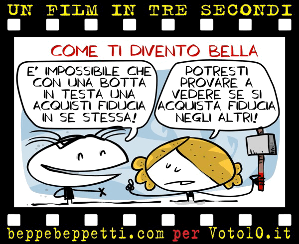 La vignetta di Come ti divento bella