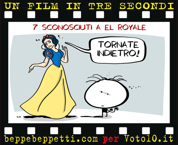 La vignetta di 7 sconosciuti a El Royale