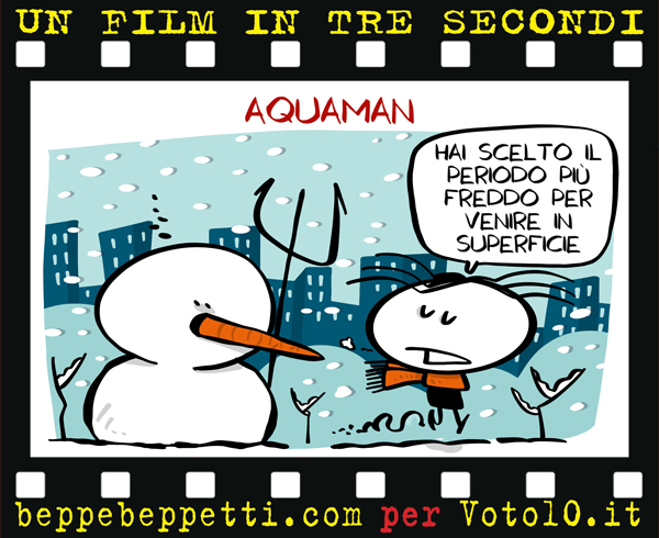 La vignetta di Aquaman