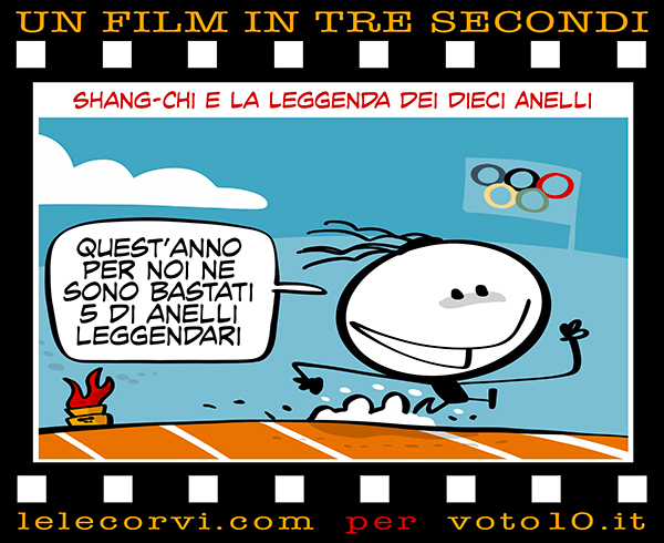 La vignetta di Shang-Chi e La Leggenda dei Dieci Anelli - Lele Corvi per Voto 10