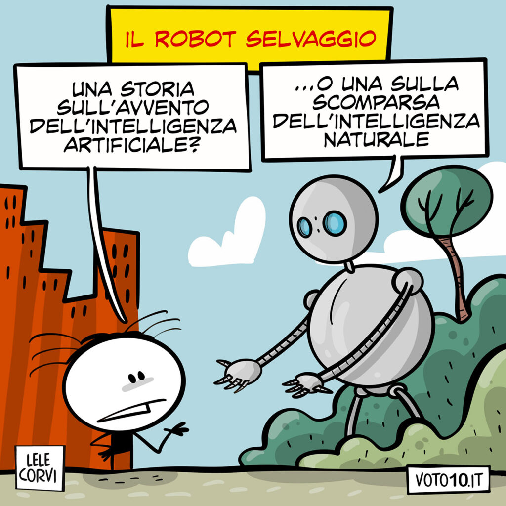 La vignetta del film Il Robot Selvaggio