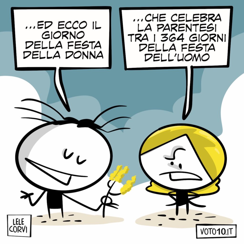 La vignetta dedicata alla Festa della Donna