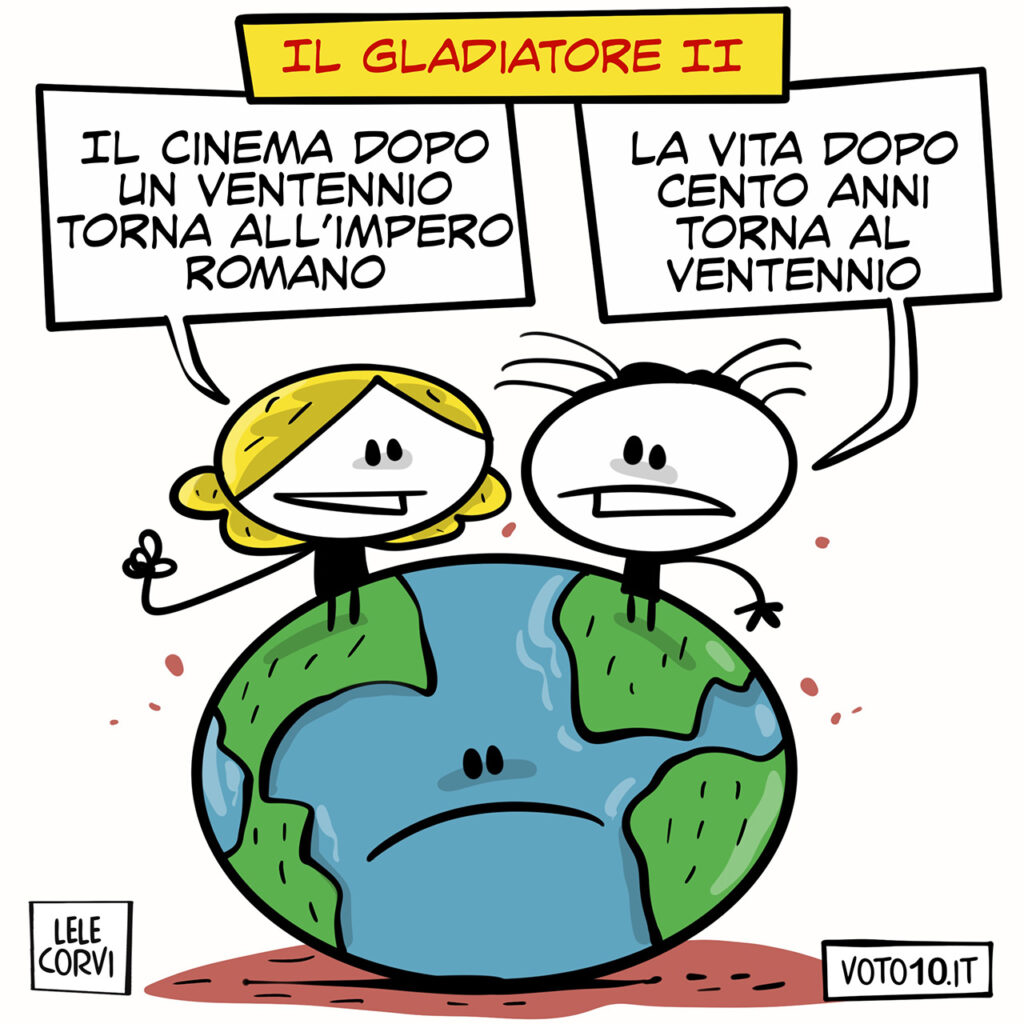 La vignetta del film Il Gladiatore II