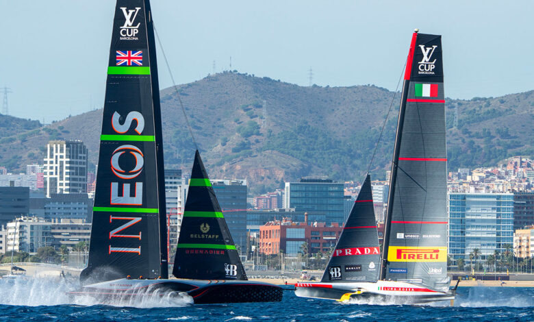 Luna Rossa e Ineos Britannia sul 4 a 4 dopo le regate del day 5