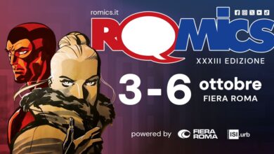 Il manifesto della XXXIII edizione di Romic dedicato a Diabolik e Eva Kant