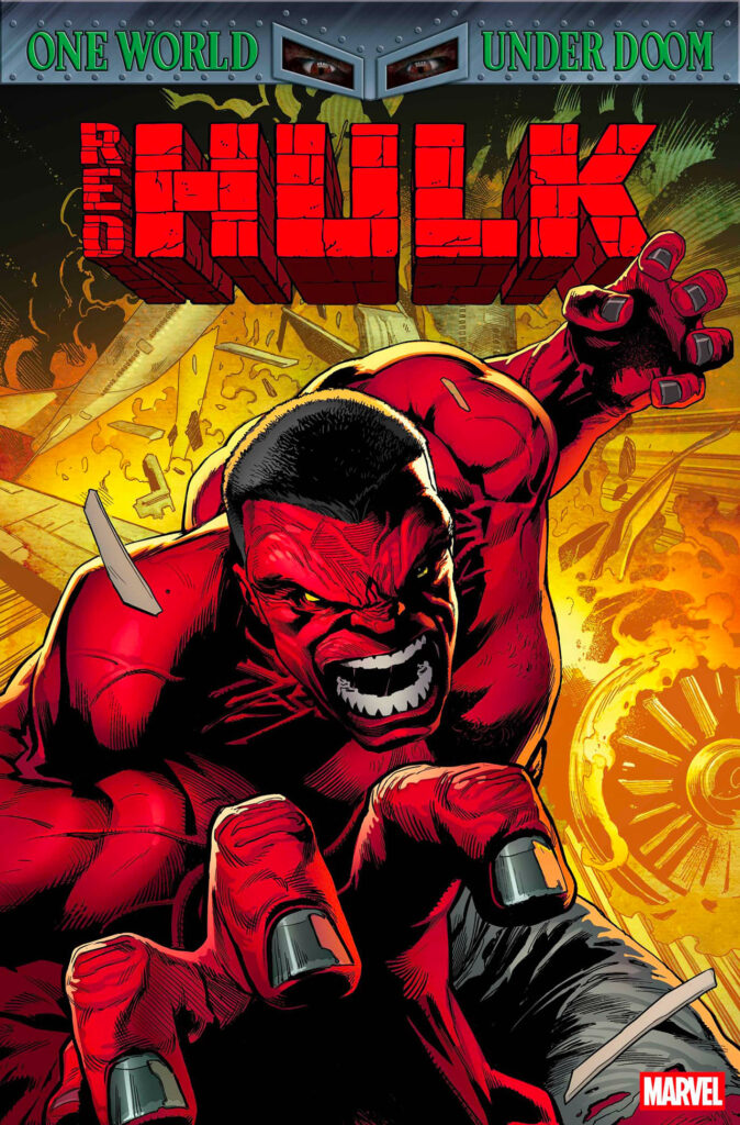 La prima cover della serie Hulk Rosso