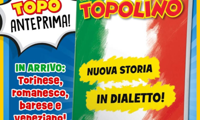 Topolino: ad aprile arrivano nuove storie in dialetto