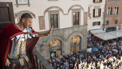 Francesco Totti è Il Gladiatore a Lucca