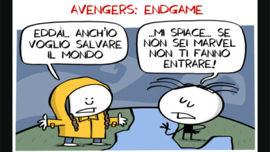 La vignetta di Avengers: Endgame - Un film in 3 secondi