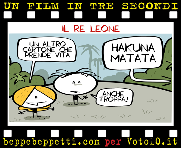 La vignetta de Il re leone