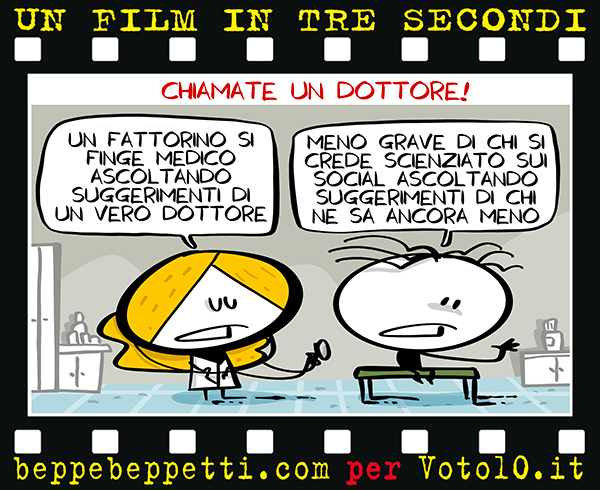 La vignetta di Chiamate un dottore! - Beppe Beppetti per Voto 10