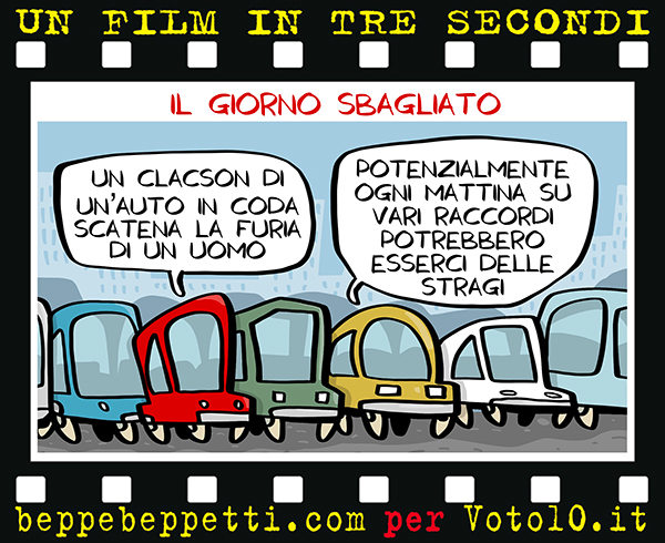 La vignetta de Il giorno sbagliato - Beppe Beppetti per Voto 10