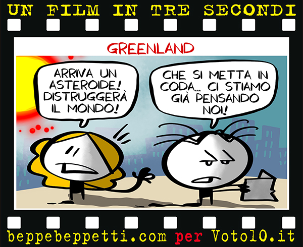 La vignetta di Greenland - Beppe Beppetti per Voto 10