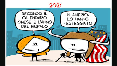 Le vignette di Voto 10 - La vignetta dedicata al 2021, l'anno del bufalo