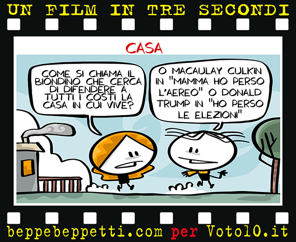 La vignetta dedicata all’insediamento di Joe Biden - Beppe Beppetti per Voto 10