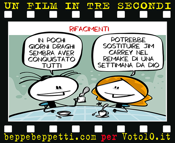 La vignetta dedicata al Governo Draghi - Beppe Beppetti per Voto 10