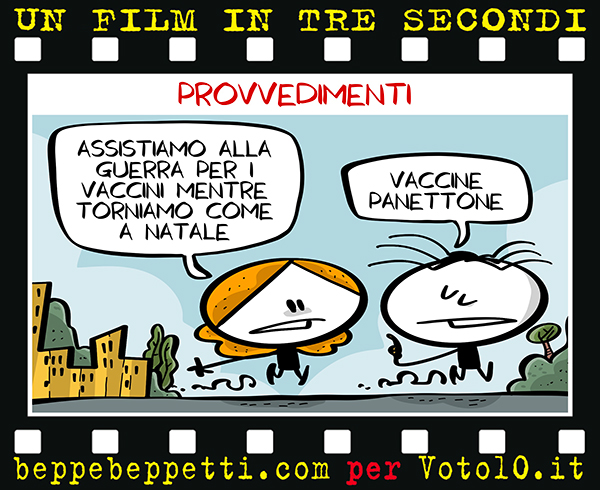 La vignetta dedicata ai nuovi provvedimenti nella lotta al coronavirus - Beppe Beppetti per Voto 10