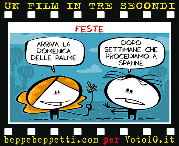 La vignetta della settimana della domenica delle Palme - Beppe Beppetti per Voto 10