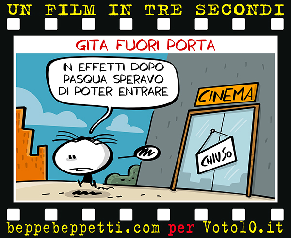 La vignetta dedicata alle gite fuori porta - Beppe Beppetti per Voto 10