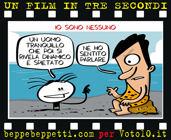 La vignetta di Io sono nessuno - Beppe Beppetti per Voto 10