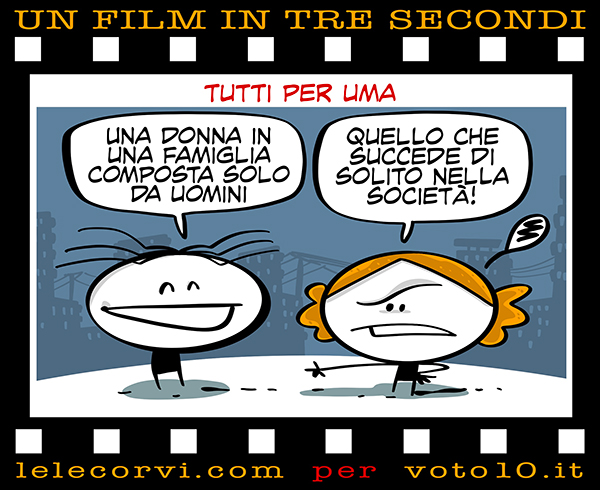 La vignetta di Tutti per Uma - Lele Corvi per Voto 10