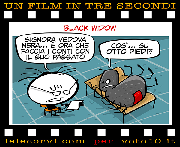 La vignetta di Black Widow - Lele Corvi per Voto 10