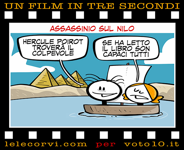 La vignetta di Assassinio sul Nilo - Lele Corvi per Voto 10