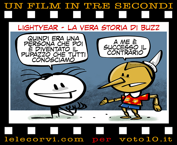 La vignetta di Lightyear - La vera storia di Buzz - Lele Corvi per Voto 10