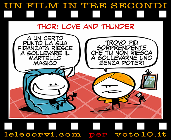 La vignetta di Thor: Love and Thunder - Lele Corvi per Voto 10