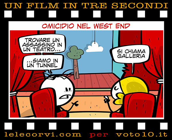 La vignetta di Omicidio nel West End - Lele Corvi per Voto 10