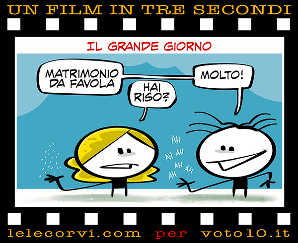 La vignetta di Il grande giorno - Lele Corvi per Voto 10