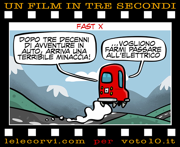 La vignetta di Fast X - Lele Corvi per Voto 10