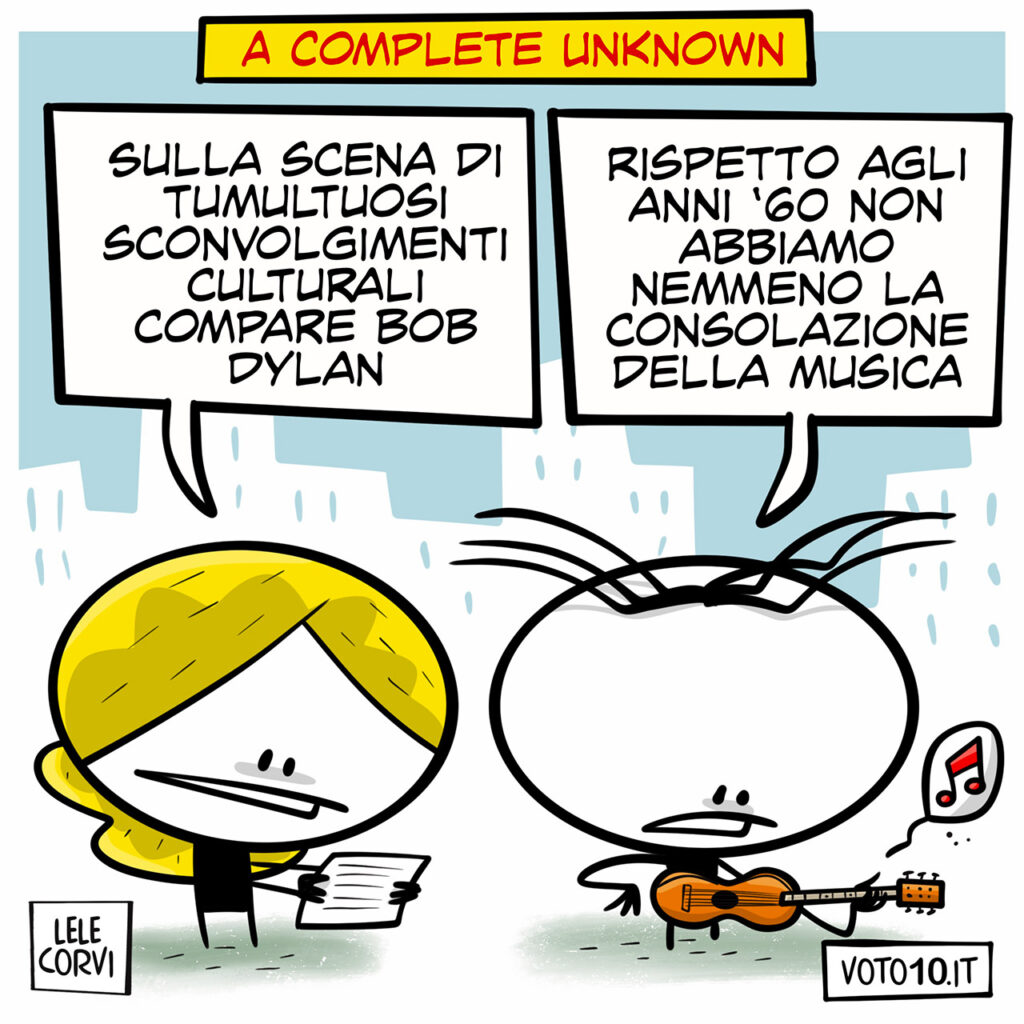 La vignetta di A Complete Unknown