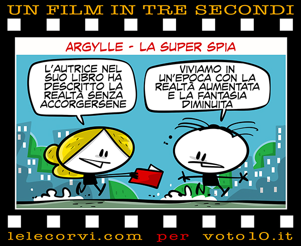 La vignetta di Argylle - La super spia - Lele Corvi per Voto 10