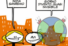 La vignetta dedicata al Festival di Sanremo