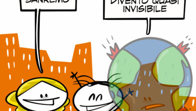 La vignetta dedicata al Festival di Sanremo