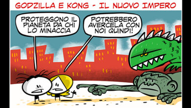 La vignetta di Godzilla e Kong - Il Nuovo Impero - Un film in 3 secondi