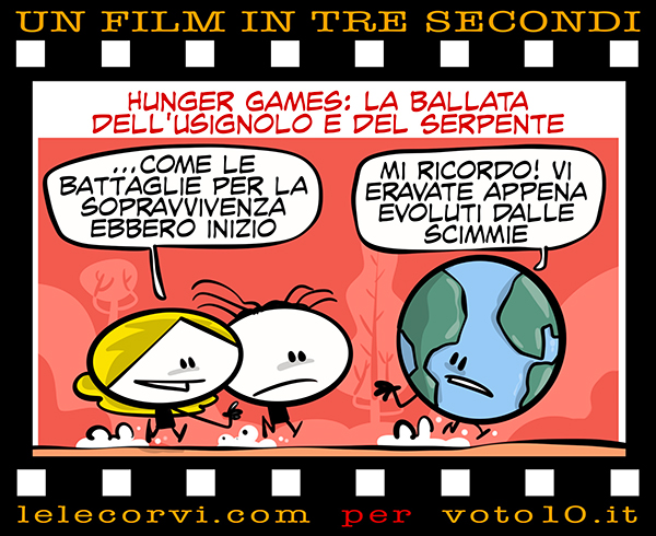 La vignetta di Hunger Games: La Ballata dell'Usignolo e del Serpente - Lele Corvi per Voto 10