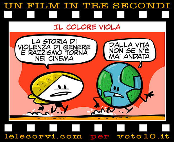 La vignetta di Il Colore Viola - Lele Corvi per Voto 10