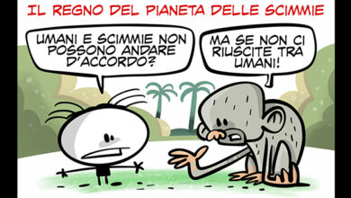 La vignetta di Il Regno del Pianeta delle Scimmie - Un film in 3 secondi